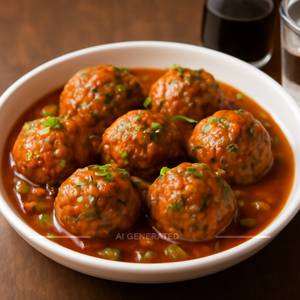 Veg Balls In Hot Garlic Sauce