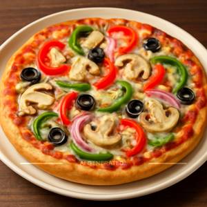 Veggie delight pizza