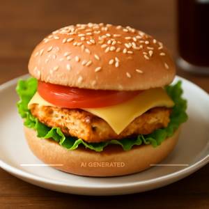 Cheese paneer burger