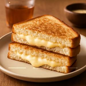 Plain cheese sandwich