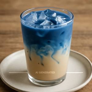 Iced Blue Latte
