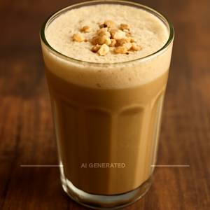 Cold coffee with hazelnut