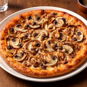 Mushroom And Onion Pizza