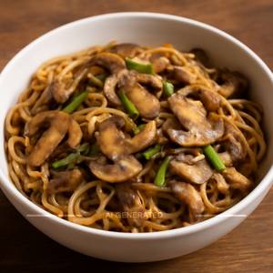 Mushroom noodles