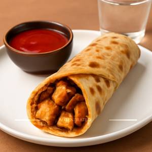 Paneer mushroom roll 
