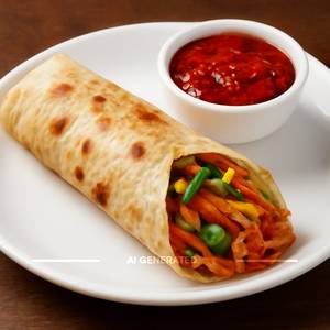 Veg Schezwan Roll