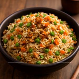 Veg Burnt Garlic Fried Rice