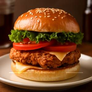 Chicken premium burger