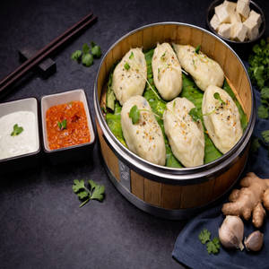 Paneer Momos Steamed 6pc