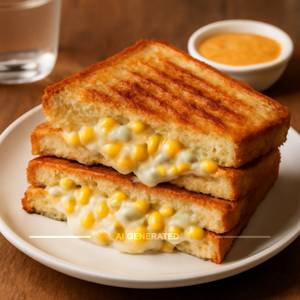 Corn Cheese Grilled Sandwich