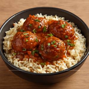 Veg manchurian rice bowl