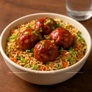 Veg Manchurian Rice Bowl