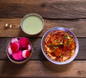 Rara Chaap with Malabar paratha