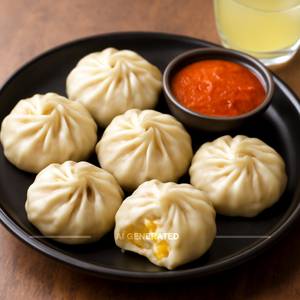 Cheese Corn Steamed Momos