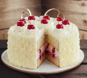Eggless white forest cake[500 grams]