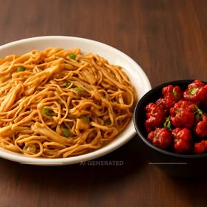 Chicken Noodles + Chicken 65