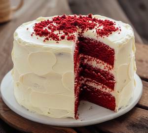 Eggless red velvet cake [500 grams]