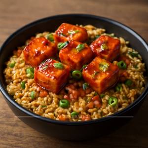 Paneer Manchurian Fried Rice Bowl