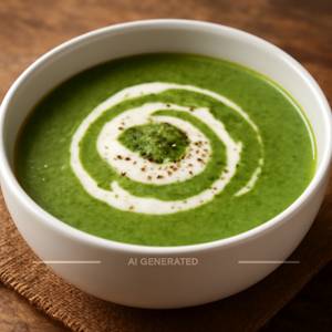 Veg Cream Of Spinach Soup