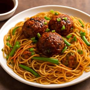 Veg Manchurian Noodles