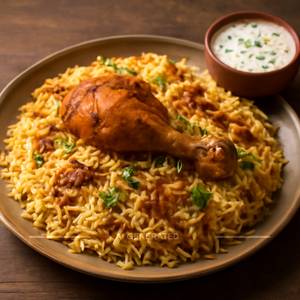 Chicken Dum Biryani (Raita)