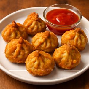 Cheese And Corn Kurkure Momos [6 Pieces]