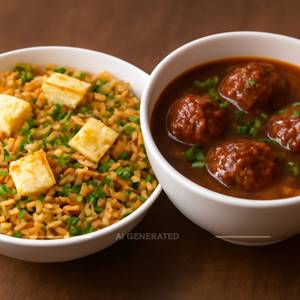 1 Veg Fried Rice + 1 Gobi Manchurian                                                                                    