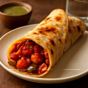 Chilli Chicken Kathi Roll