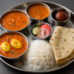 Egg Full Thali