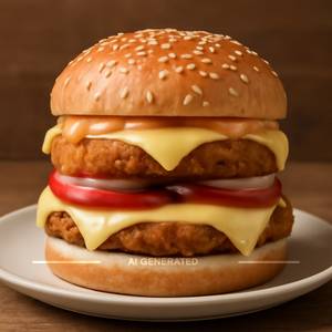 Veg Cheese Maharaja Burger