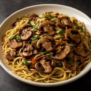 Mushroom noodles