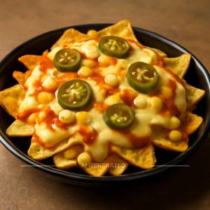 Cheesy loaded nachos