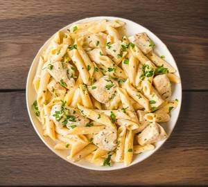 Alferdo pasta white sauce chicken