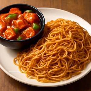 Chilli Paneer + Noodles