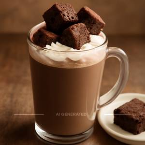 Hot Chocolate With Brownie