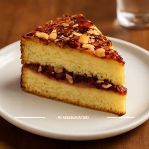 Rose almond cake