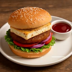 Paneer veg burger