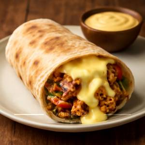 Cheesy chicken shawarma