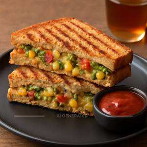 Grilled Veg Corn Sandwich