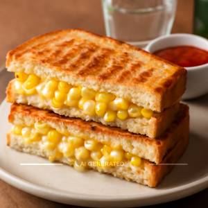 Grilled Cheese Corn Sandwich