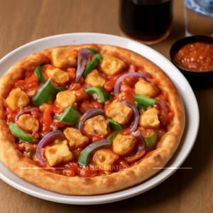 Paneer schezwan pizza  