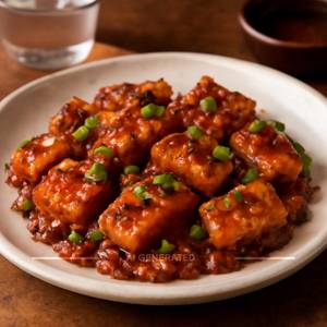 Paneer In Garlic Sauce 