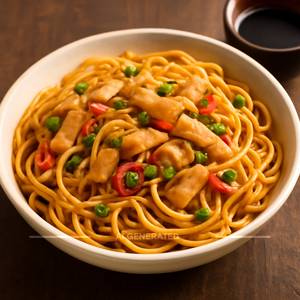 Chilli Garlic Chicken Noodles