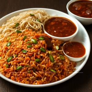 Veg Triple Schezwan Fried Rice