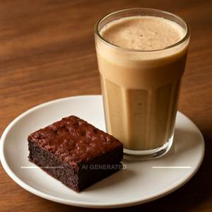 Cold Coffee With Brownie