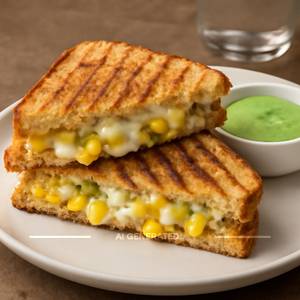 Cheese corn sandwich