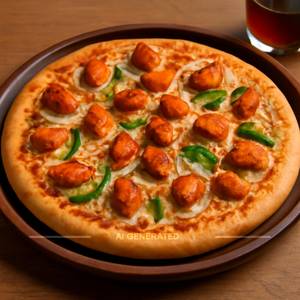 Chicken tikka pizza