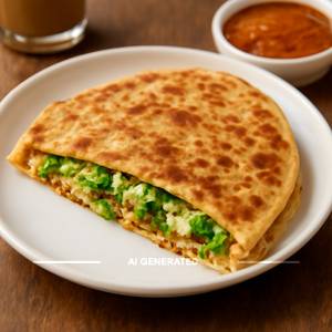 Matar Paneer Paratha