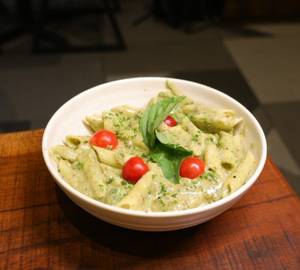 Veg Cream Basil Pesto Pasta