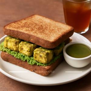 Paneer malai tikka sandwich